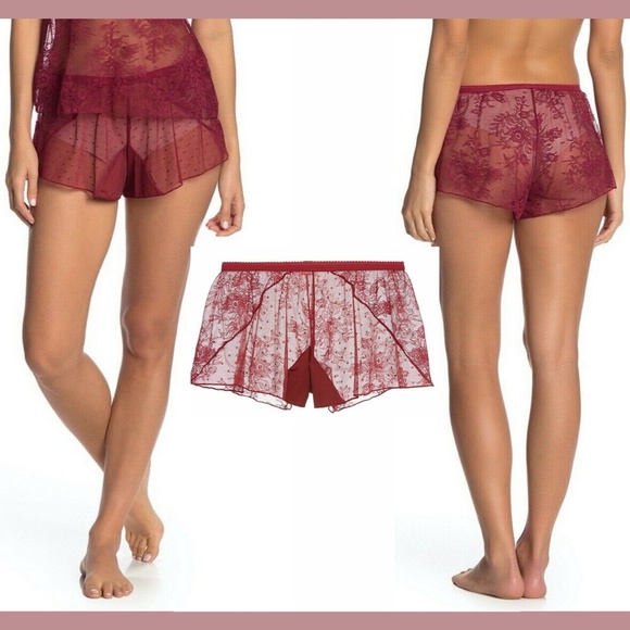 NWT $80 Paul & Joe Cosabella Mallory Tap Shorts in Rumba Red [SZ‎ Medium ] - Picture 1 of 8